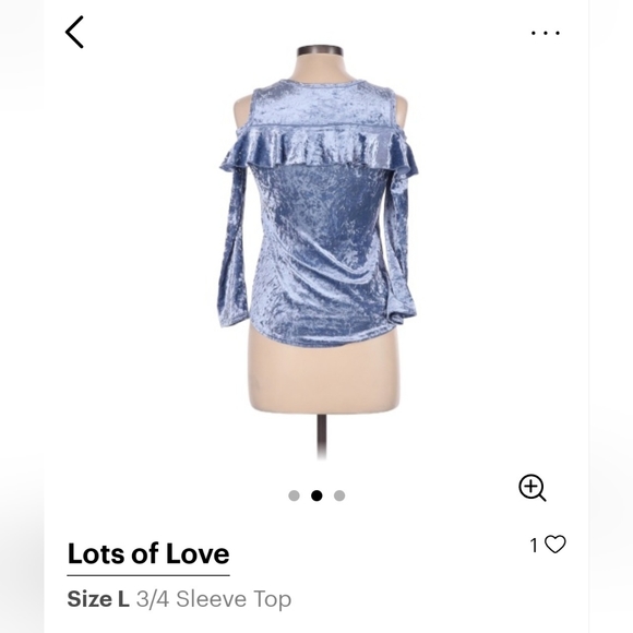 Blue Long-Sleeve Top - Picture 2 of 3